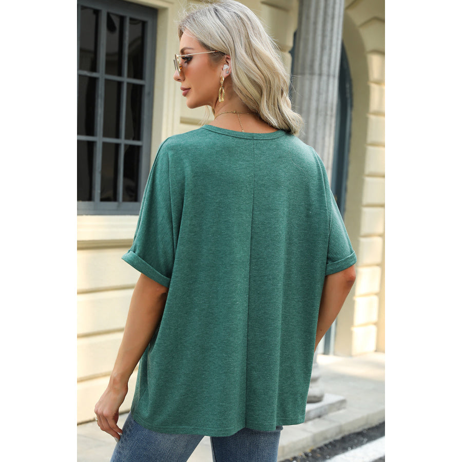 Round Neck Half Sleeve T - Shirt Apparel and Accessories