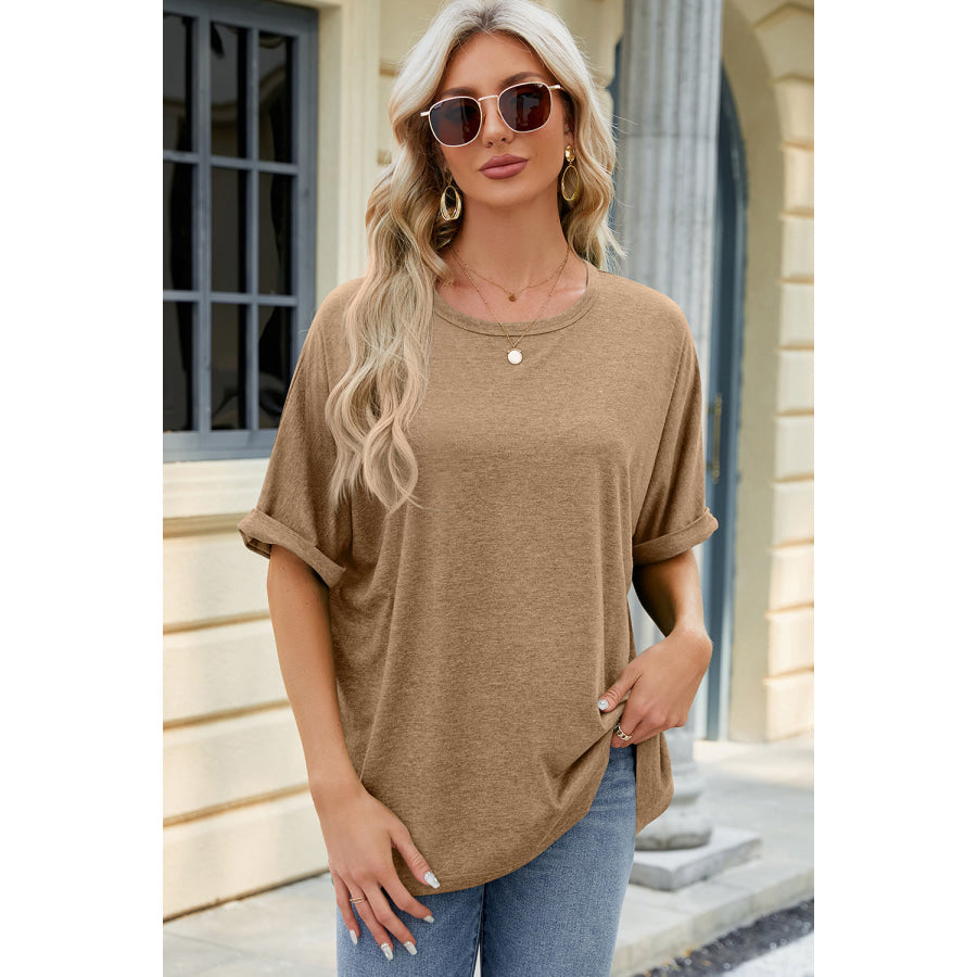 Round Neck Half Sleeve T - Shirt Apparel and Accessories