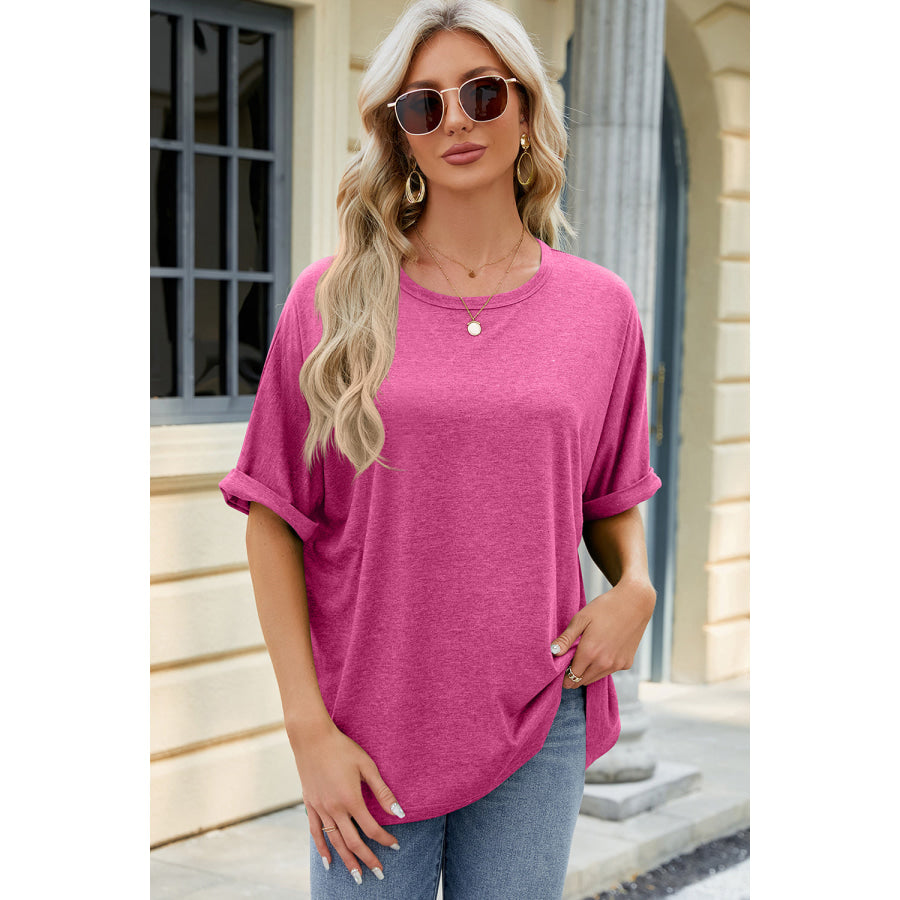 Round Neck Half Sleeve T - Shirt Apparel and Accessories
