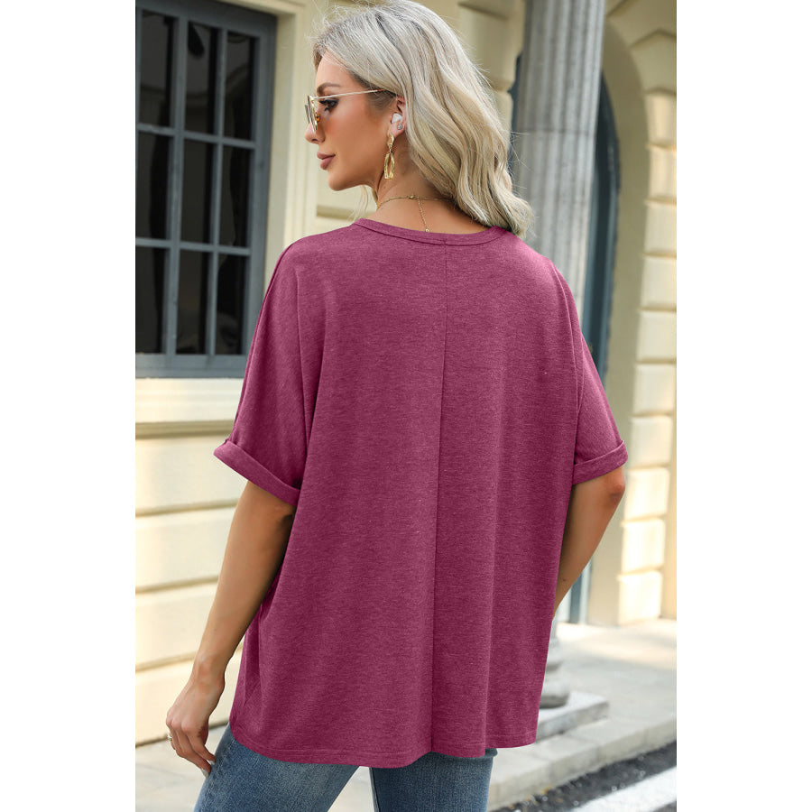 Round Neck Half Sleeve T - Shirt Apparel and Accessories