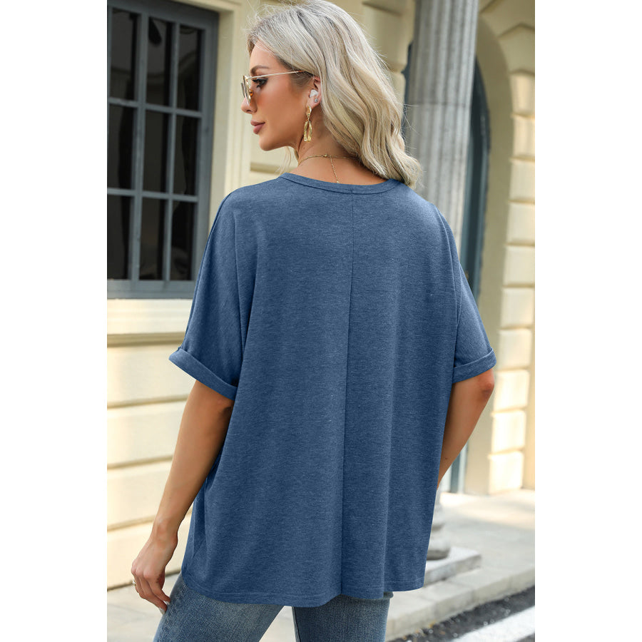 Round Neck Half Sleeve T - Shirt Apparel and Accessories
