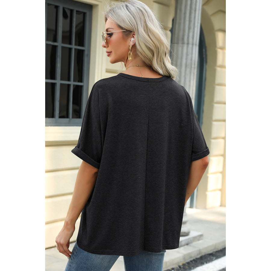 Round Neck Half Sleeve T - Shirt Apparel and Accessories