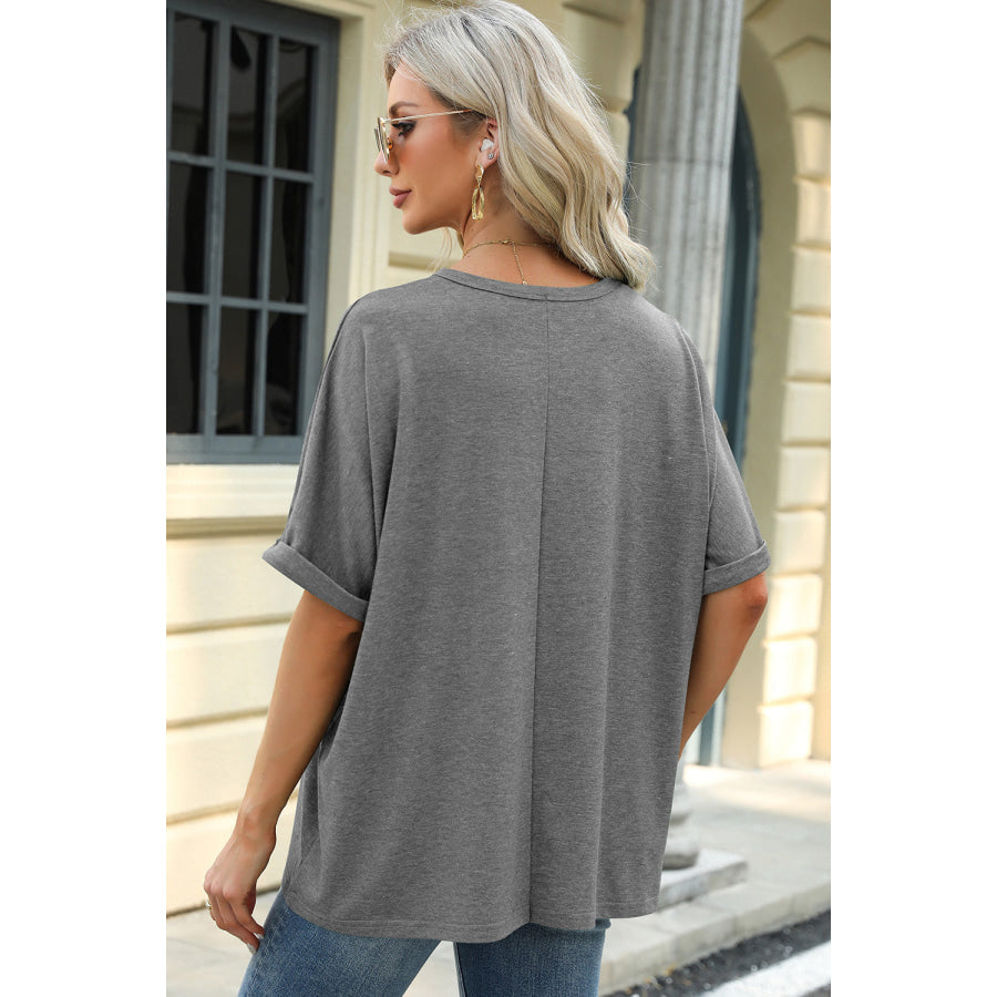 Round Neck Half Sleeve T - Shirt Apparel and Accessories