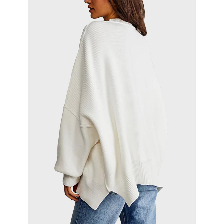 Round Neck Long Sleeve Sweater Apparel and Accessories