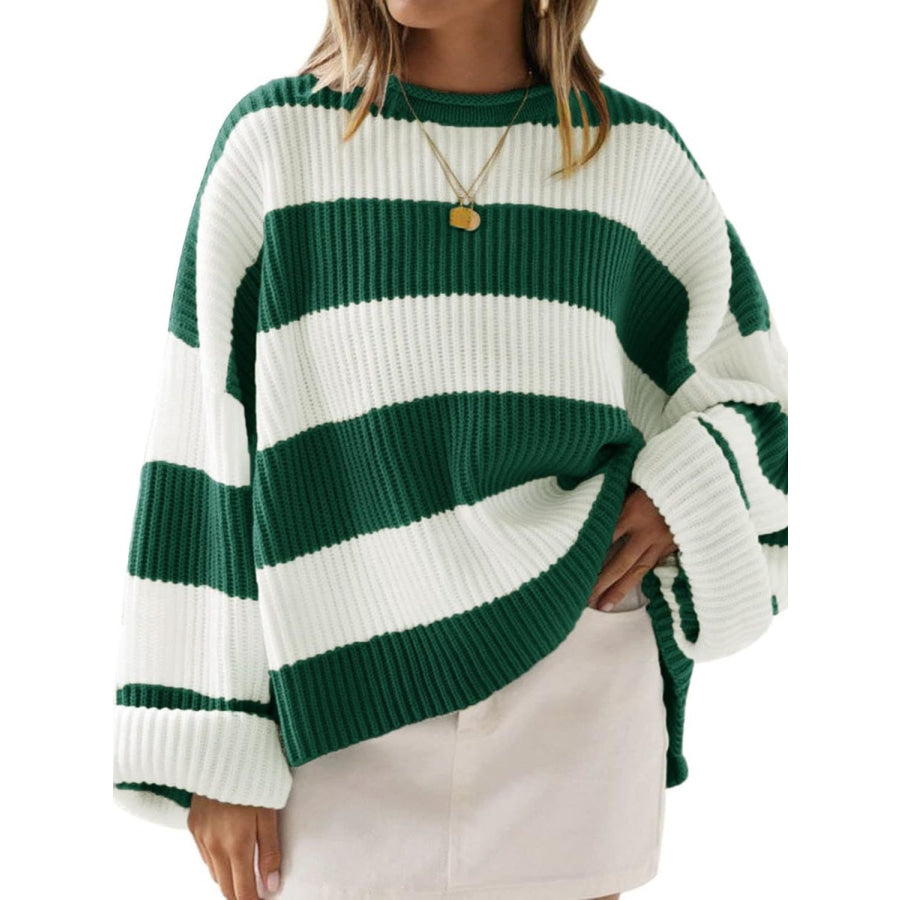 Round Neck Long Sleeve Sweater Apparel and Accessories