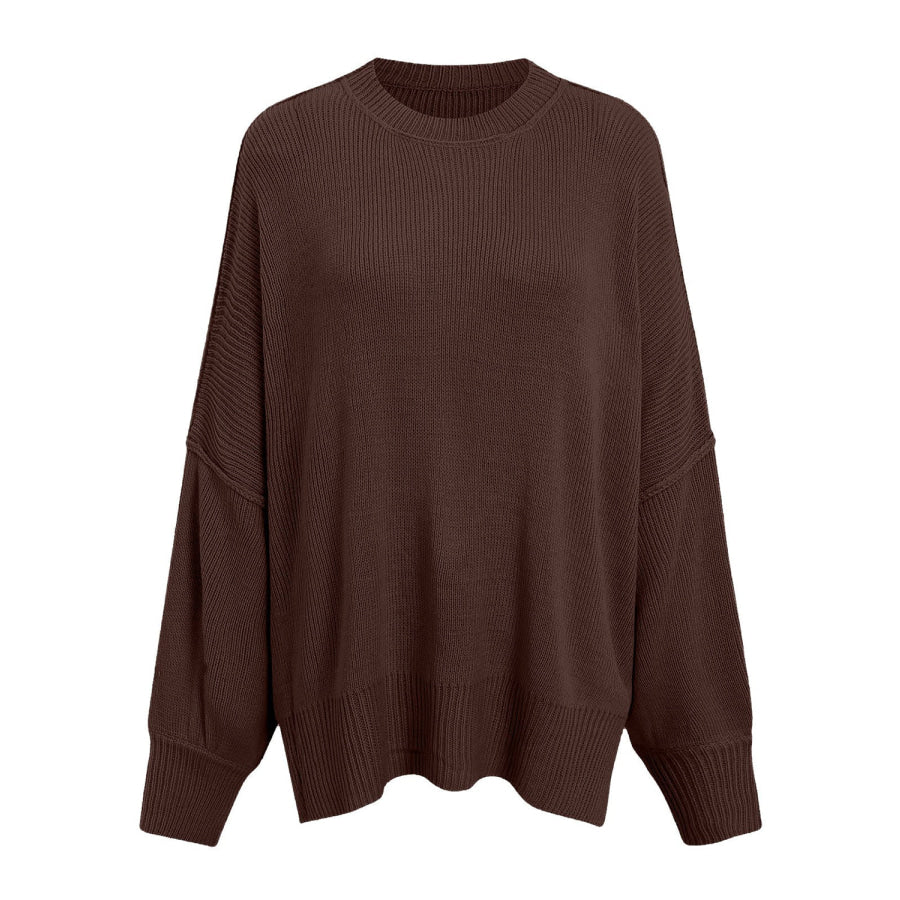 Round Neck Long Sleeve Sweater Apparel and Accessories