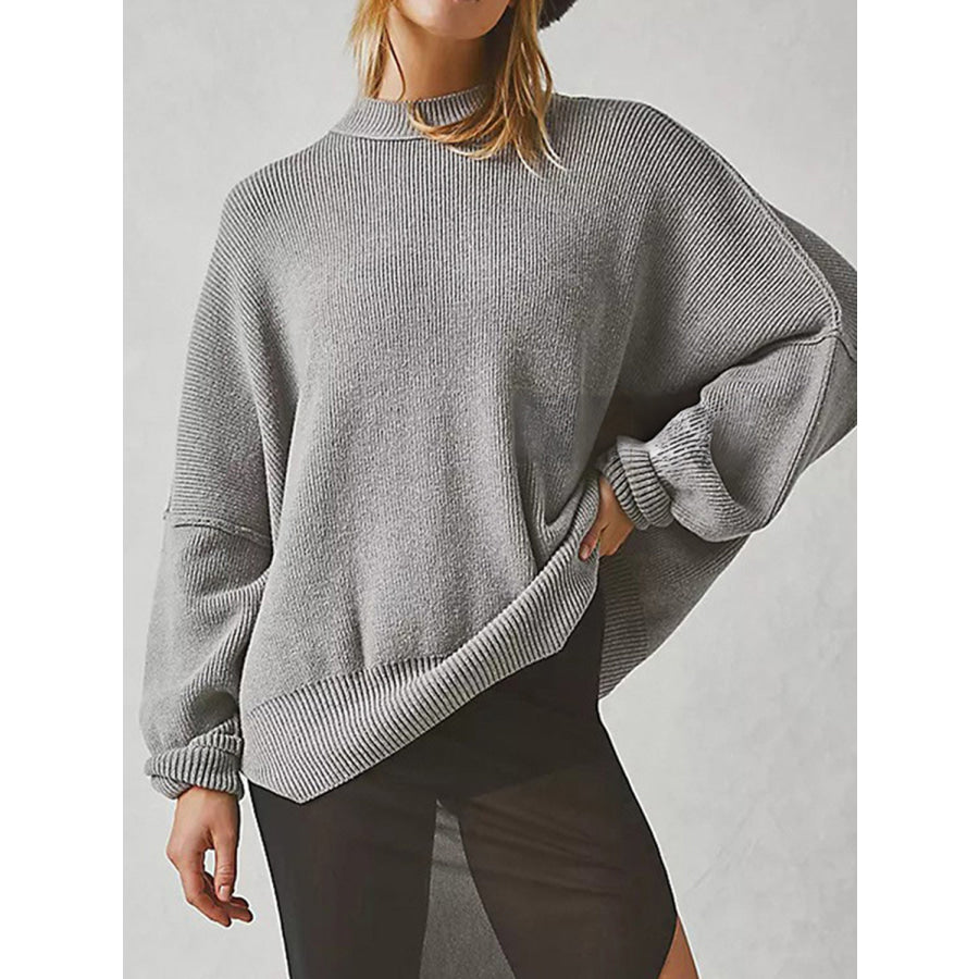 Round Neck Long Sleeve Sweater Apparel and Accessories