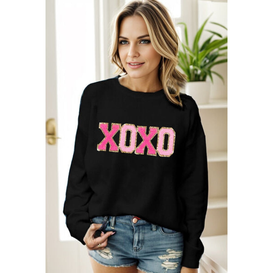 Round Neck Long Sleeve Sweater Apparel and Accessories