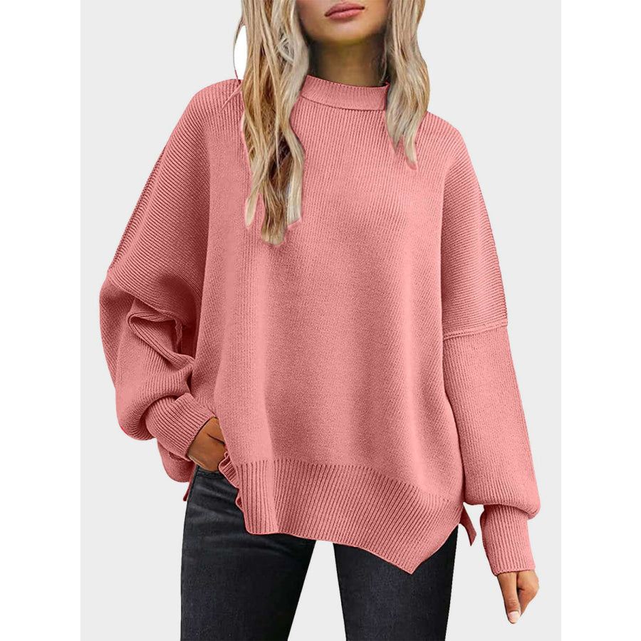 Round Neck Long Sleeve Sweater Apparel and Accessories