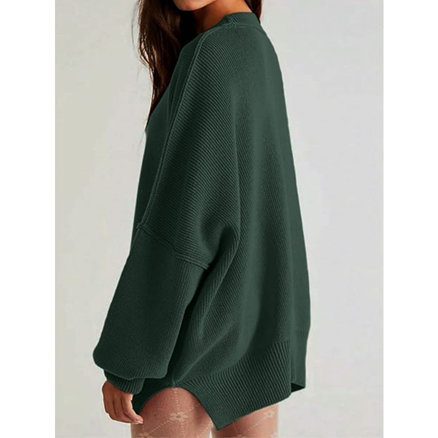 Round Neck Long Sleeve Sweater Apparel and Accessories