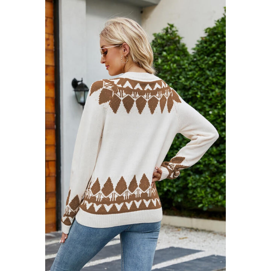 Round Neck Long Sleeve Sweater