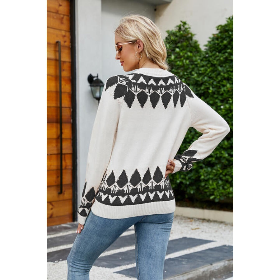 Round Neck Long Sleeve Sweater