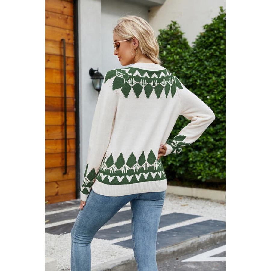 Round Neck Long Sleeve Sweater