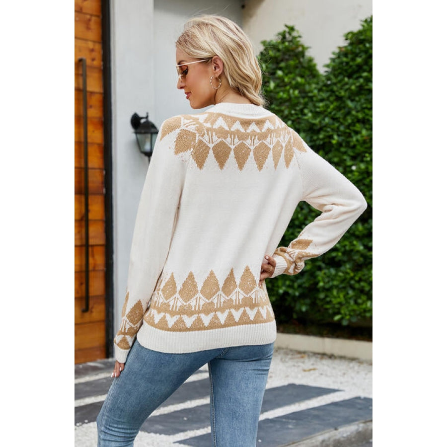 Round Neck Long Sleeve Sweater