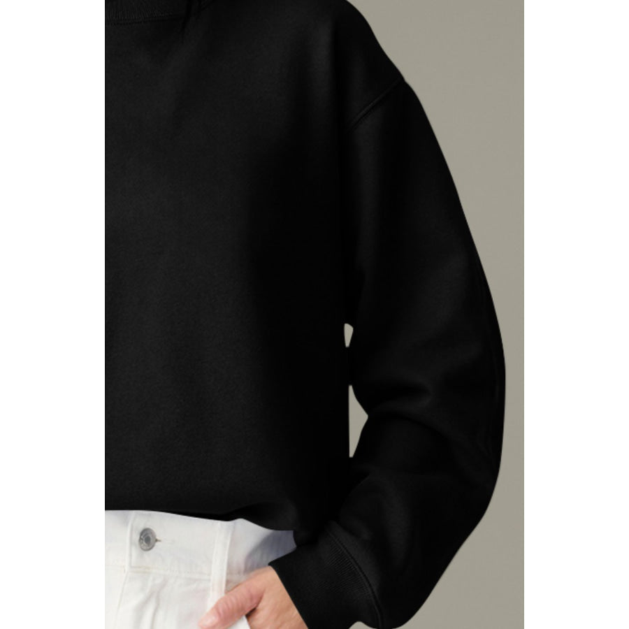 Round Neck Long Sleeve Sweatshirt Apparel and Accessories