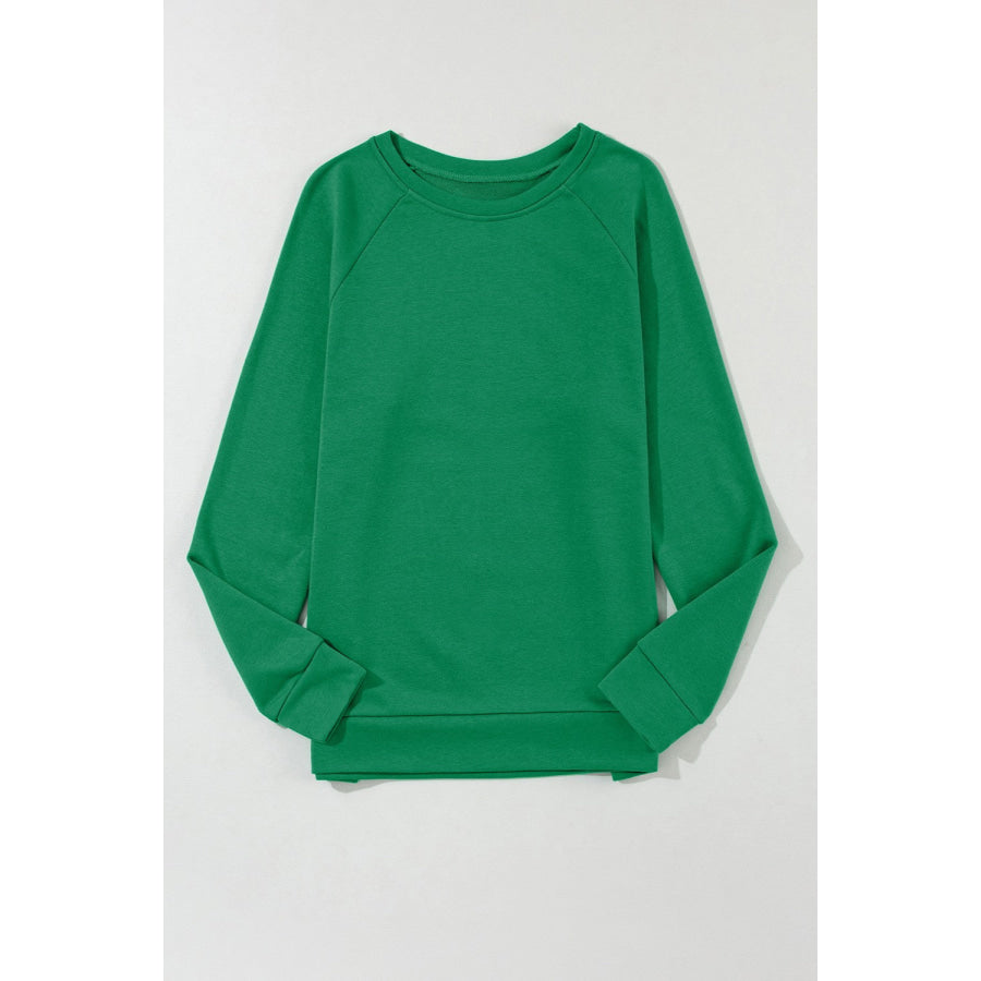 Round Neck Long Sleeve Sweatshirt Apparel and Accessories