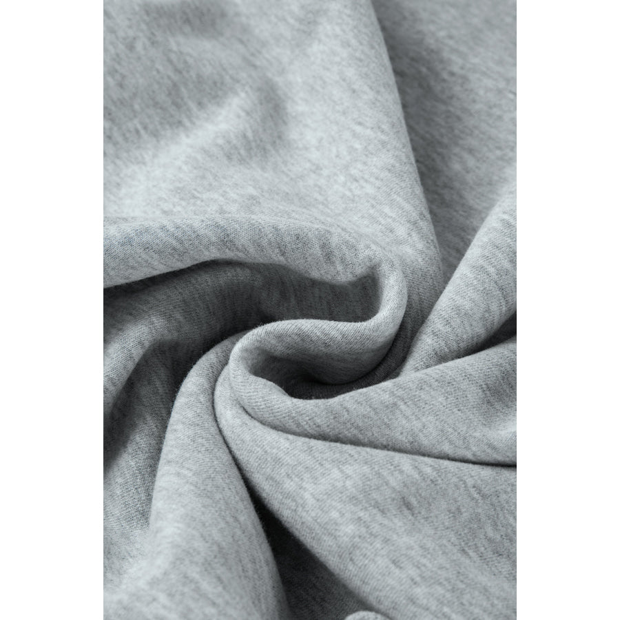 Round Neck Long Sleeve Sweatshirt Apparel and Accessories