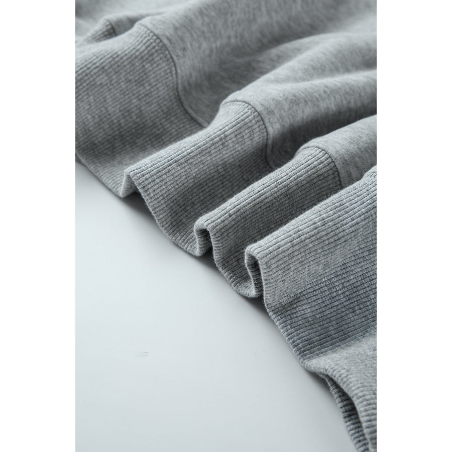 Round Neck Long Sleeve Sweatshirt Apparel and Accessories