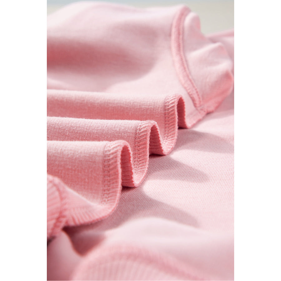 Round Neck Long Sleeve Sweatshirt Apparel and Accessories