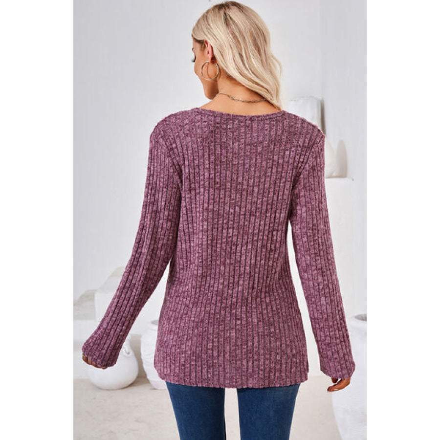 Round Neck Long Sleeve T - Shirt Apparel and Accessories