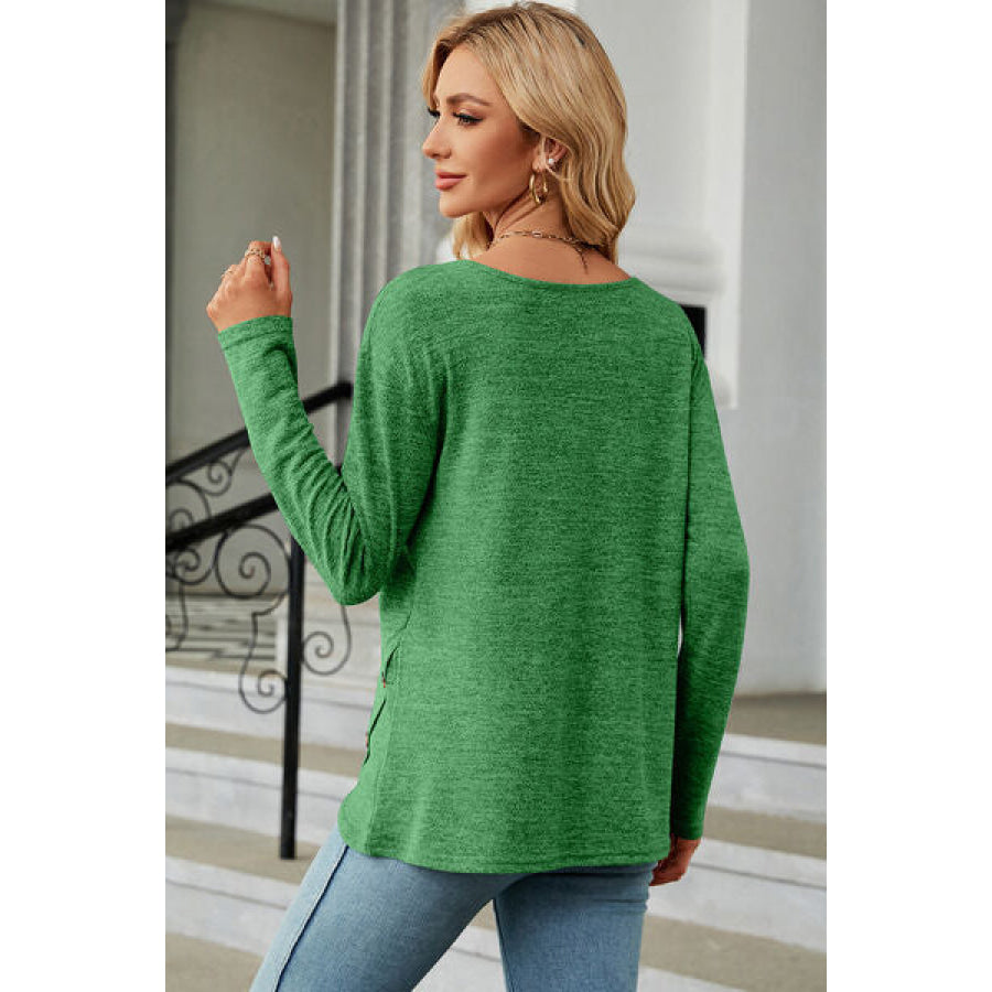Round Neck Long Sleeve T - Shirt Apparel and Accessories
