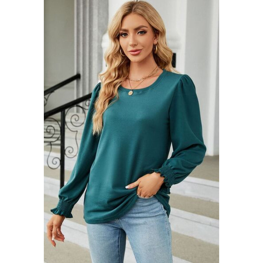 Round Neck Long Sleeve T - Shirt Apparel and Accessories