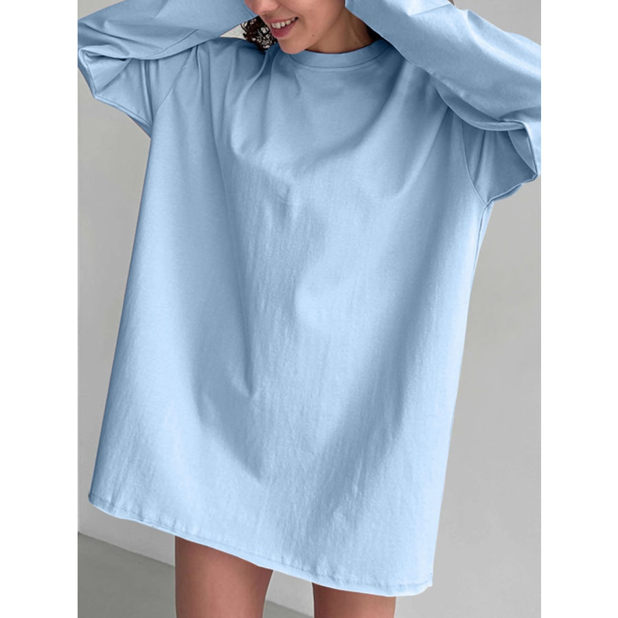 Round Neck Long Sleeve T-Shirt Apparel and Accessories