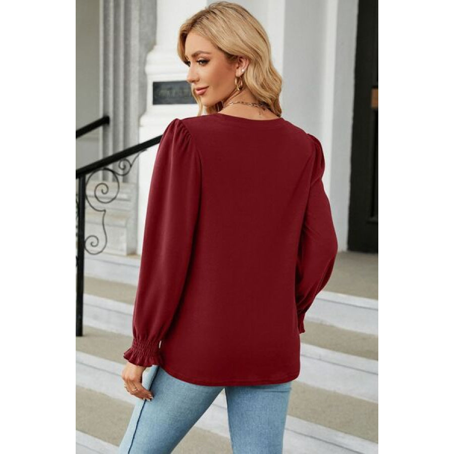 Round Neck Long Sleeve T - Shirt Apparel and Accessories