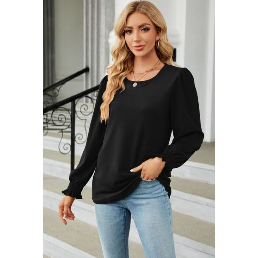 Round Neck Long Sleeve T - Shirt Apparel and Accessories