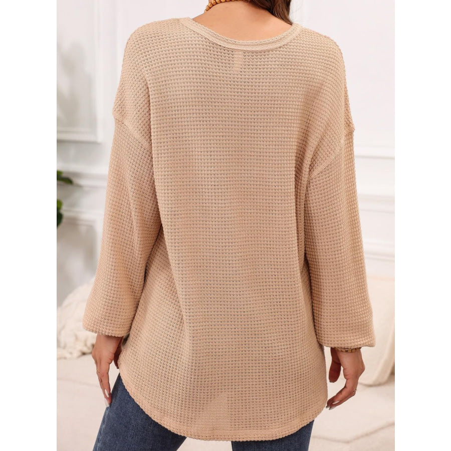 Round Neck Long Sleeve T-Shirt Apparel and Accessories