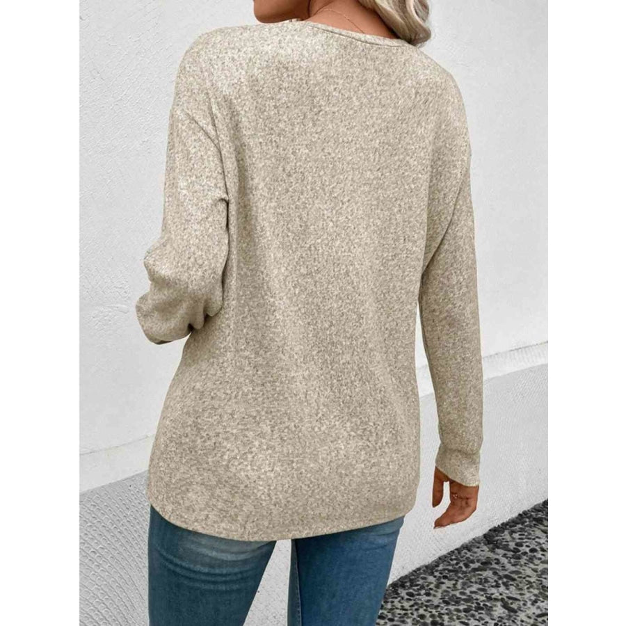 Round Neck Long Sleeve T-Shirt