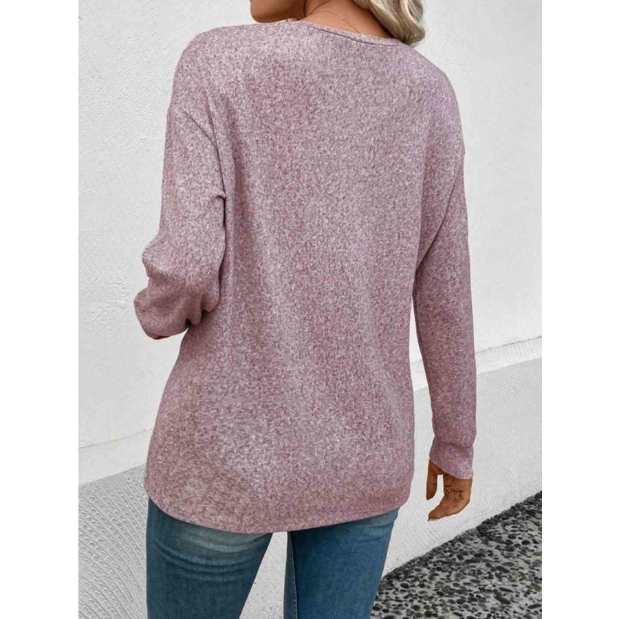 Round Neck Long Sleeve T-Shirt