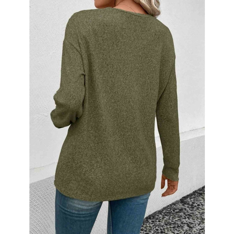 Round Neck Long Sleeve T-Shirt