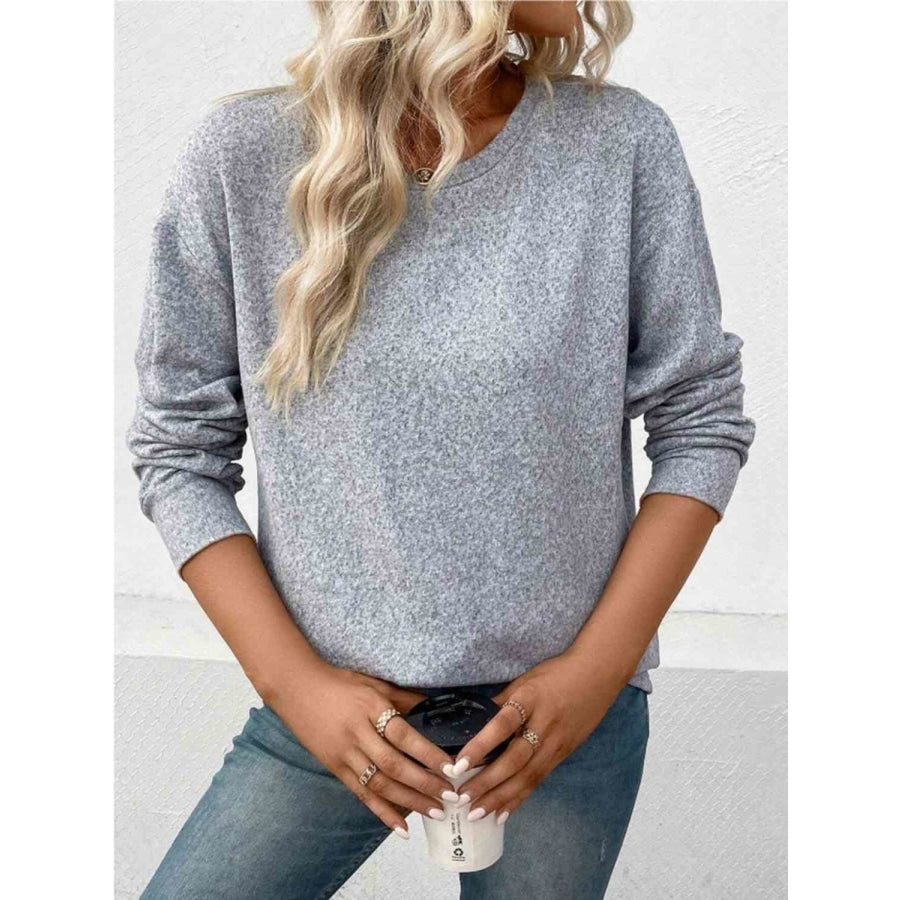 Round Neck Long Sleeve T-Shirt