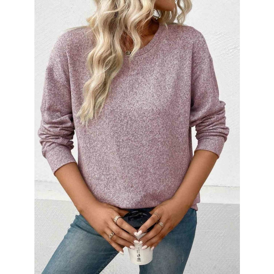 Round Neck Long Sleeve T-Shirt