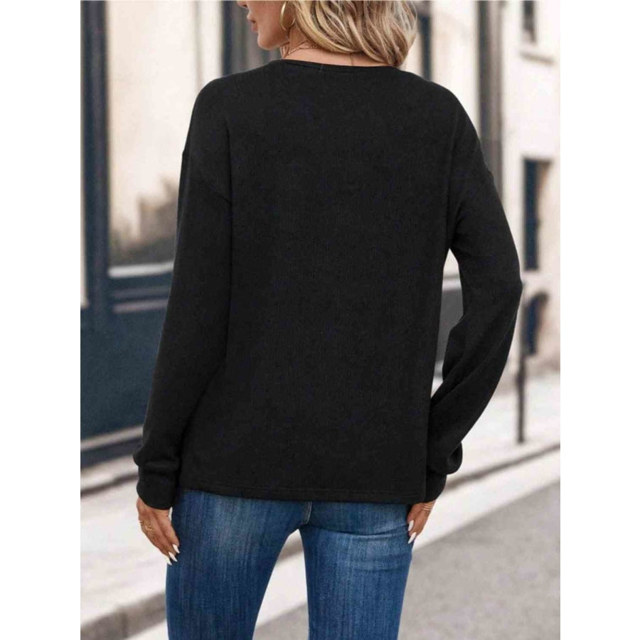 Round Neck Long Sleeve T-Shirt