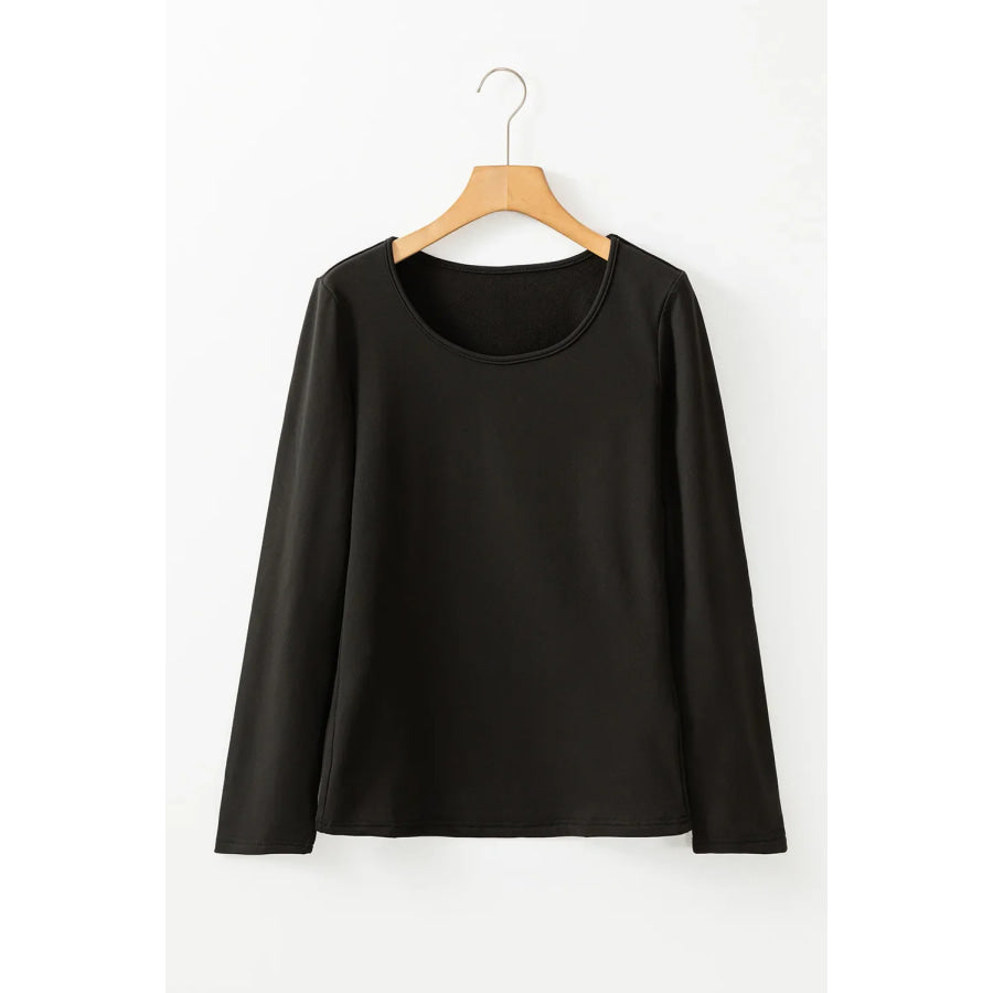 Round Neck Long Sleeve Top Apparel and Accessories