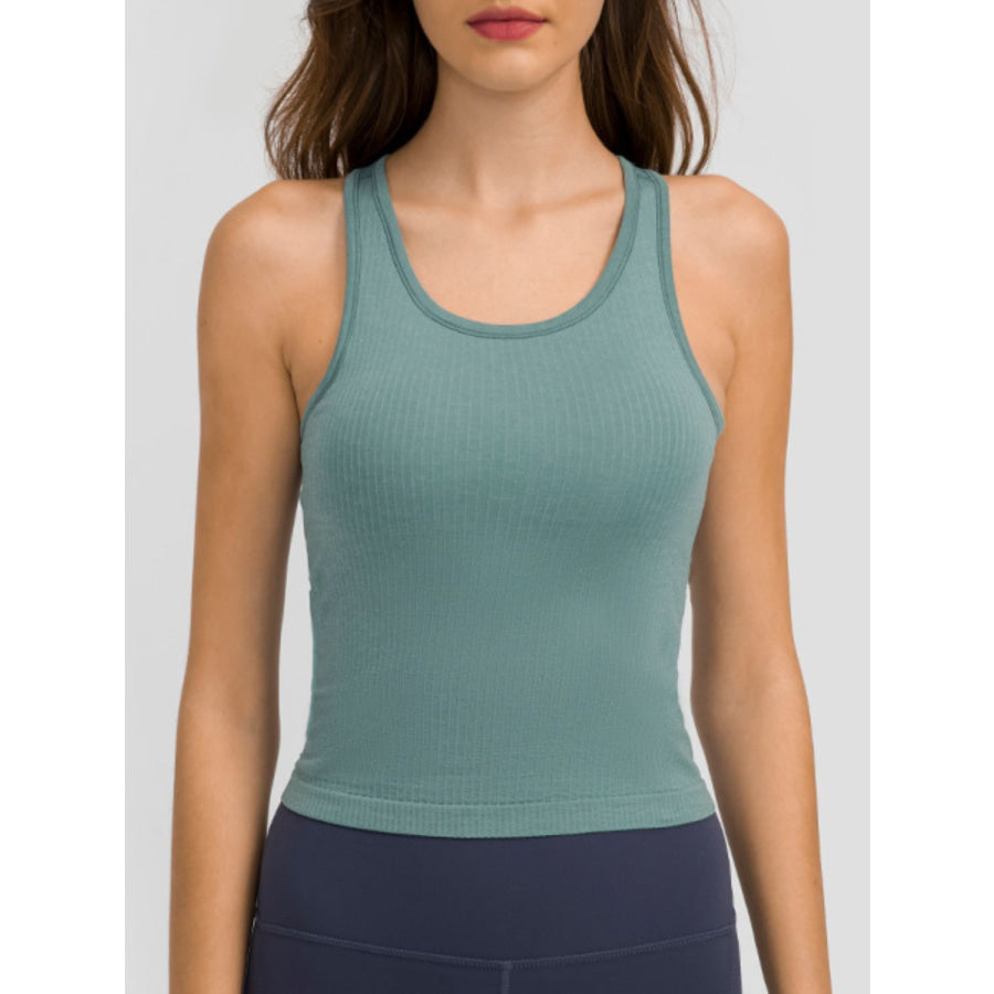 Round Neck Racerback Active Tank Apparel and Accessories