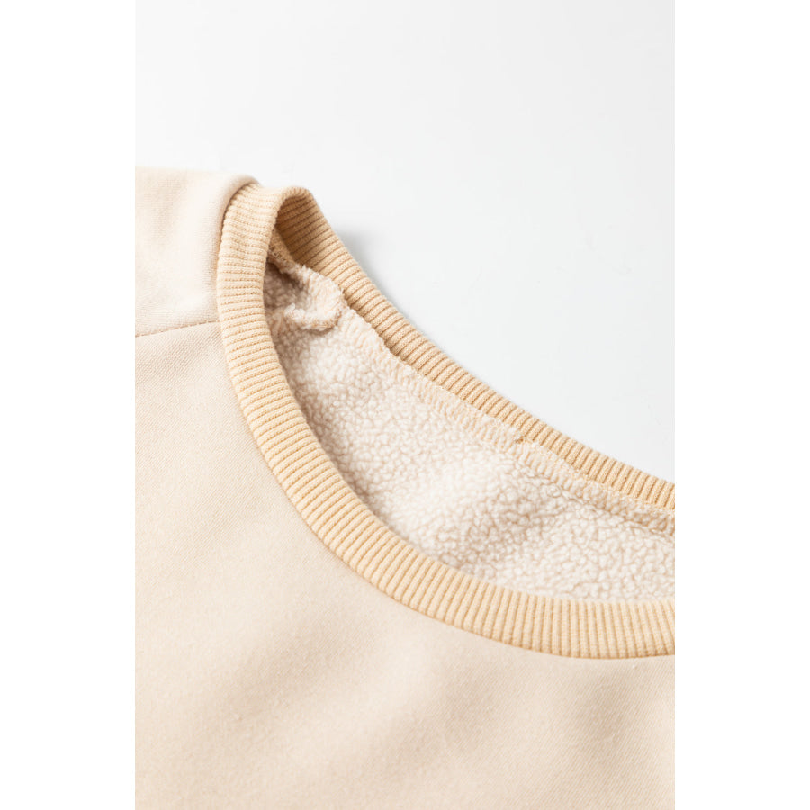 Round Neck Raglan Sleeve Sweatshirt Apparel and Accessories