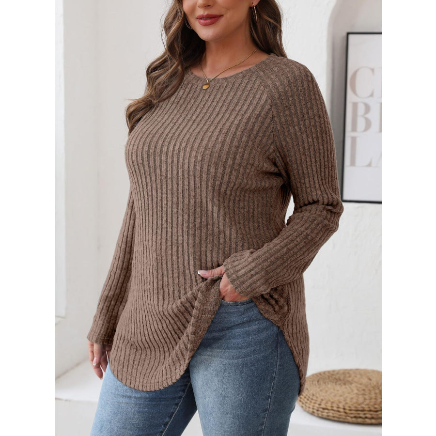 Round Neck Raglan Sleeve T-Shirt Apparel and Accessories