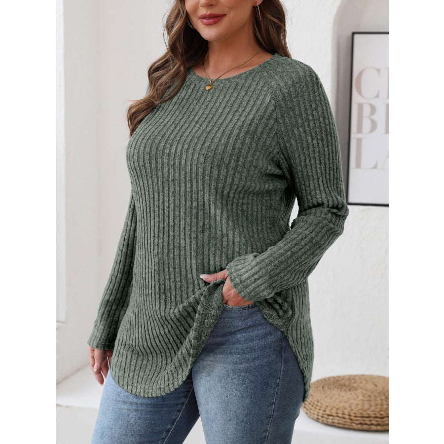 Round Neck Raglan Sleeve T-Shirt Apparel and Accessories