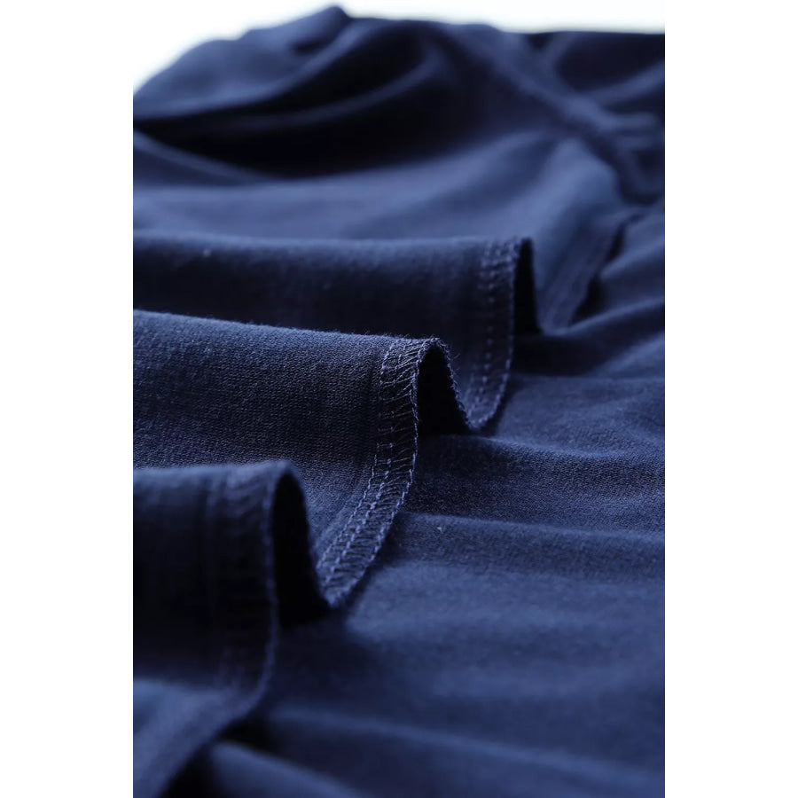 Round Neck Rolled Sleeve T-Shirt Apparel and Accessories