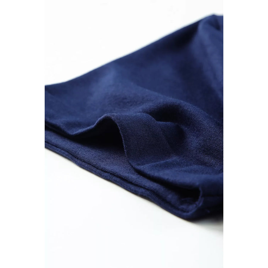 Round Neck Rolled Sleeve T-Shirt Apparel and Accessories