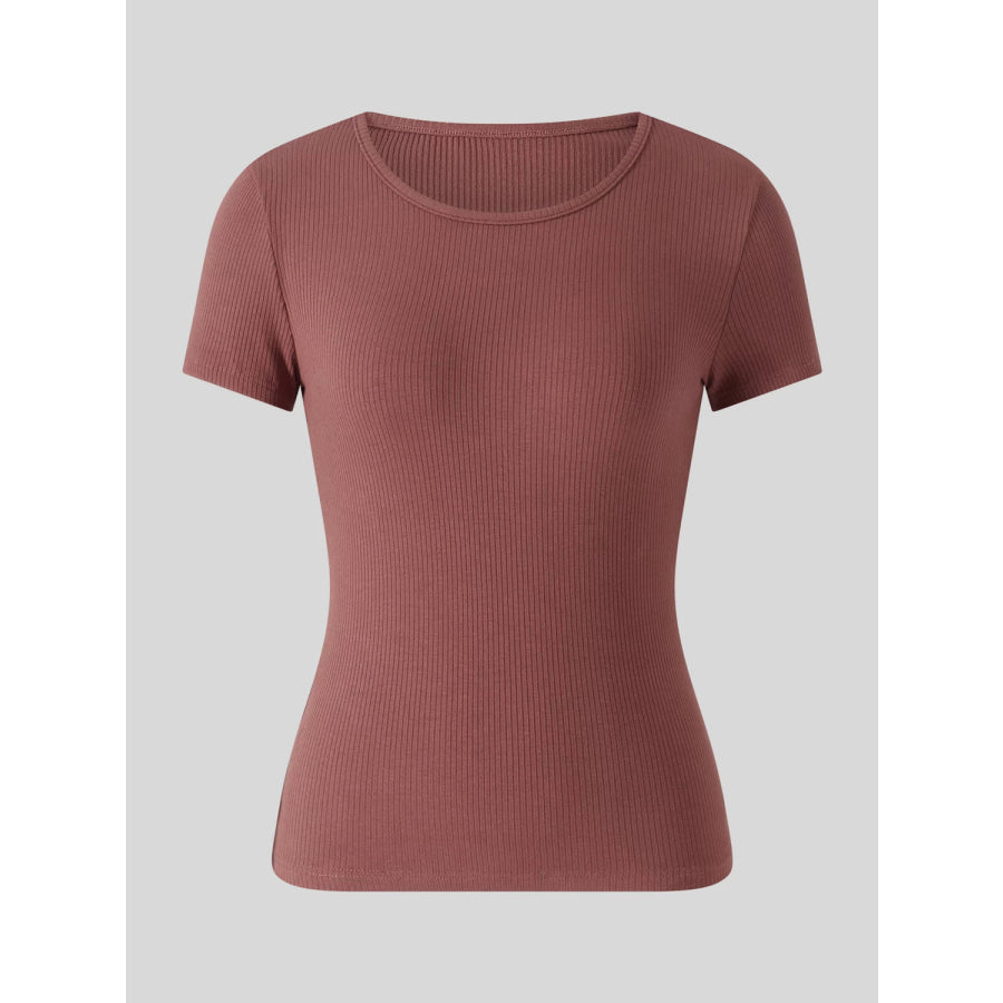 Round Neck Short Sleeve T - Shirt Apparel and Accessories
