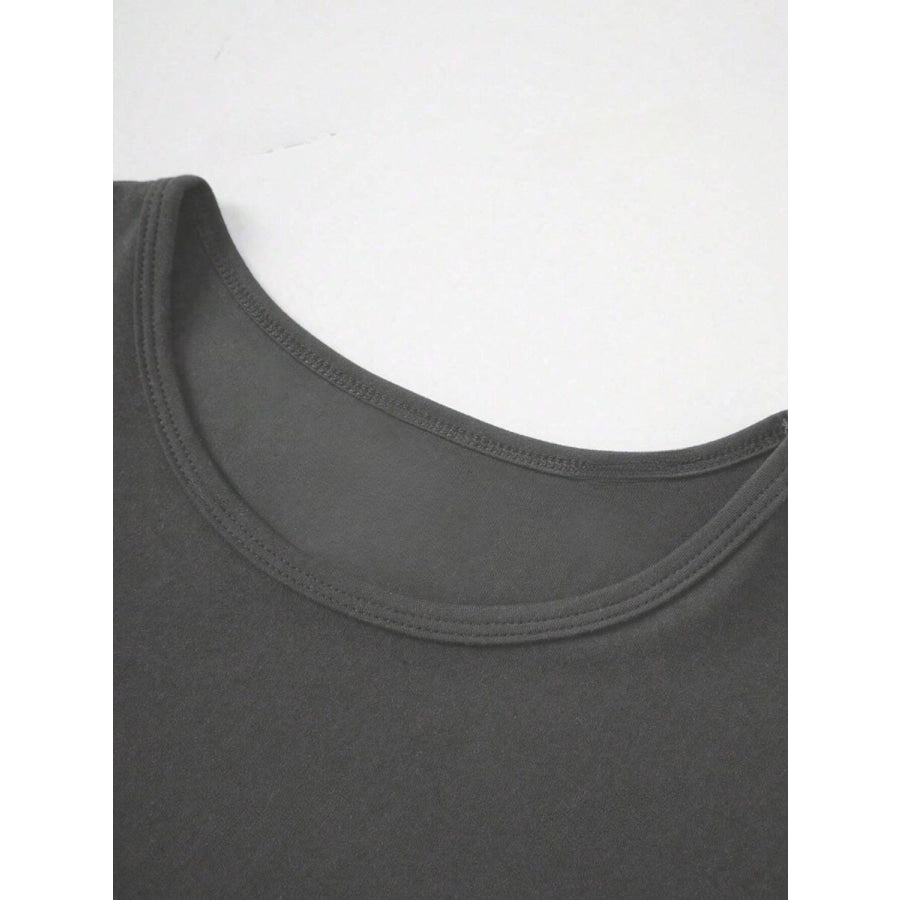 Round Neck Short Sleeve T-Shirt Apparel and Accessories