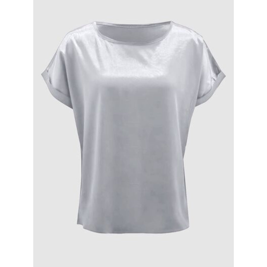 Round Neck Short Sleeve T - Shirt Apparel and Accessories