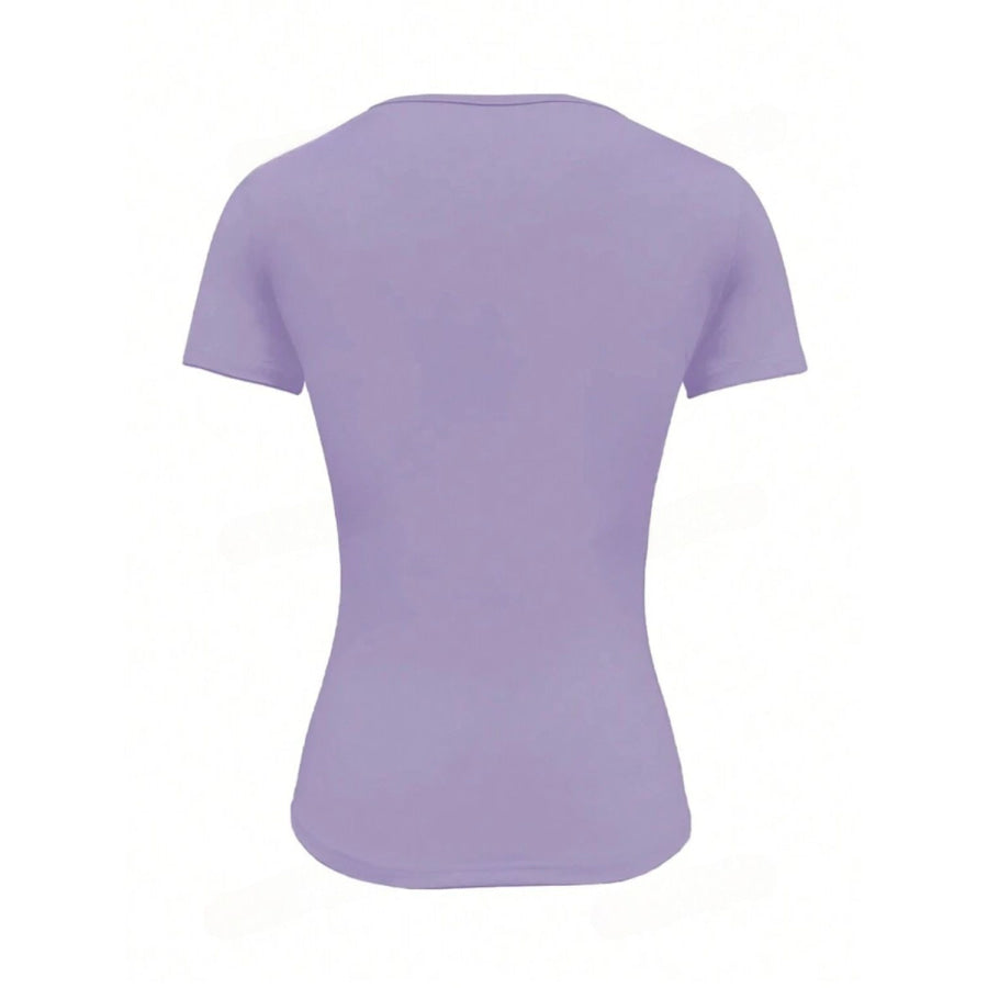 Round Neck Short Sleeve T-Shirt Apparel and Accessories