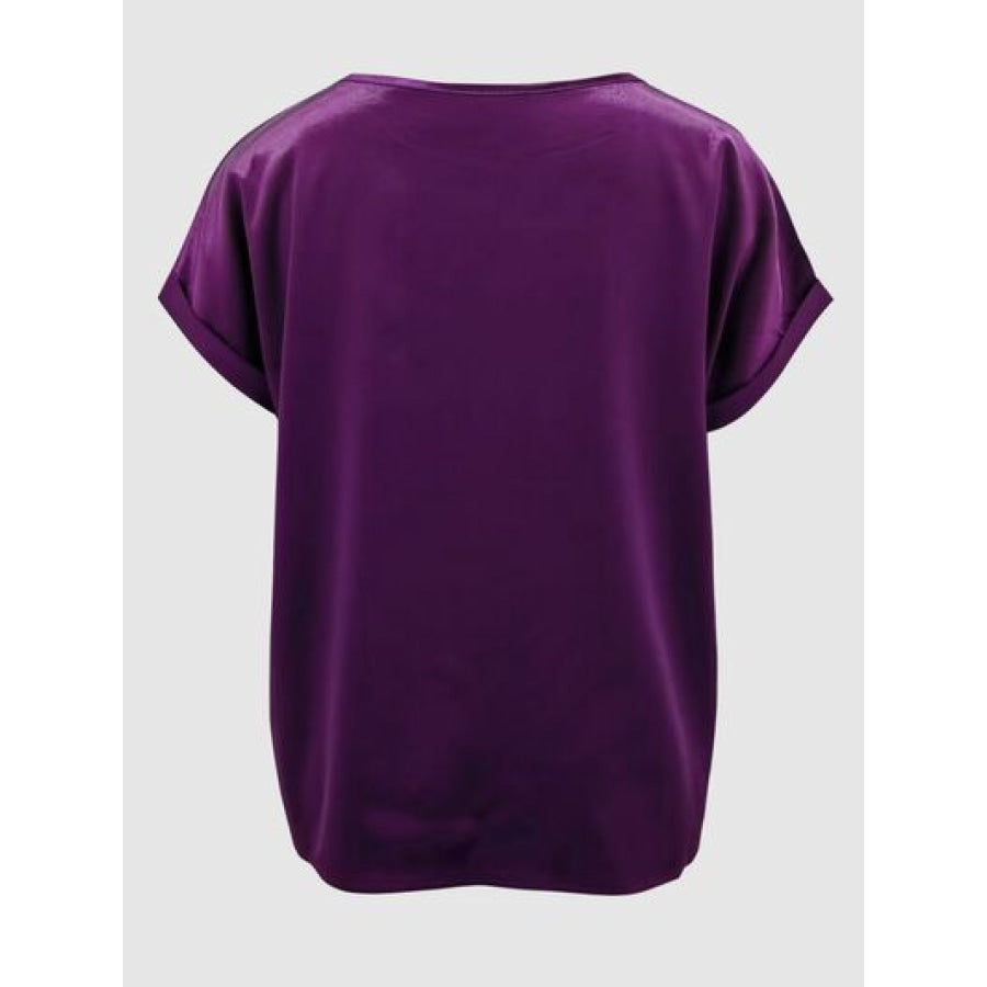 Round Neck Short Sleeve T - Shirt Apparel and Accessories