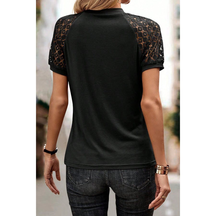 Round Neck Short Sleeve T - Shirt Apparel and Accessories