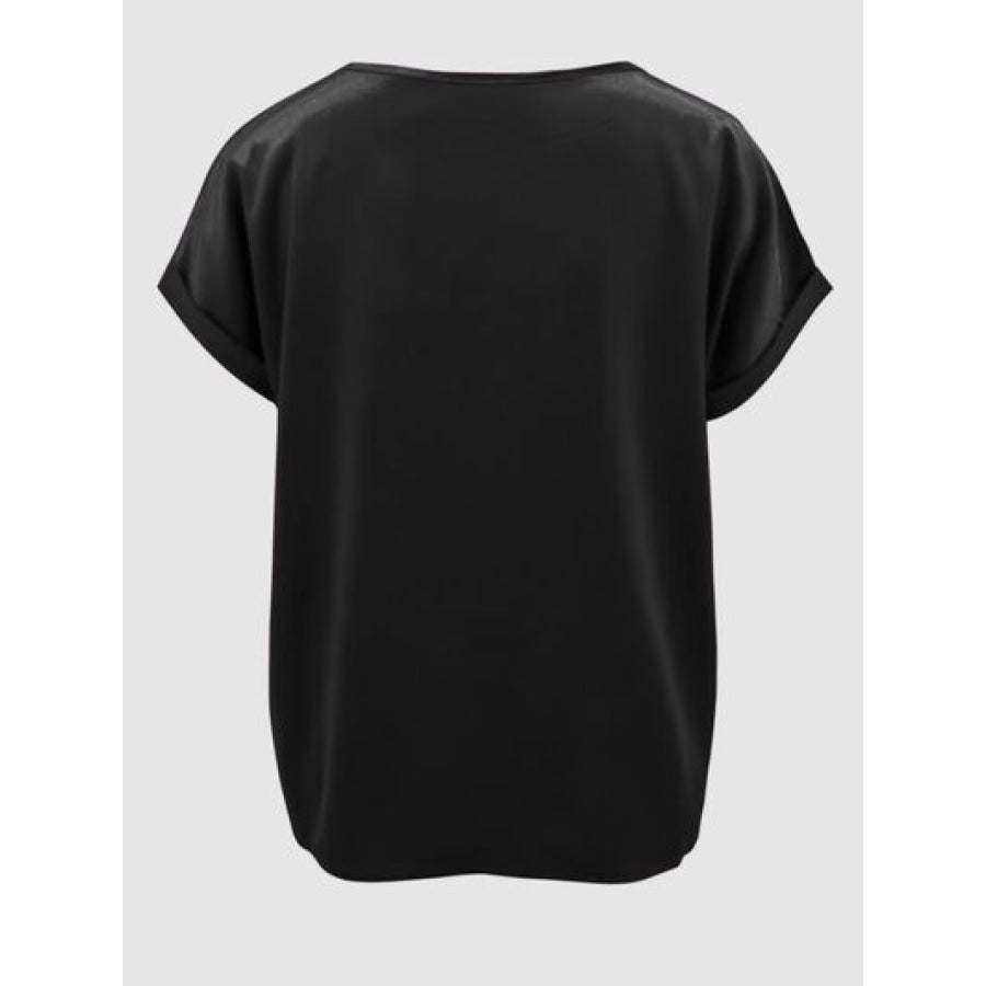 Round Neck Short Sleeve T - Shirt Apparel and Accessories